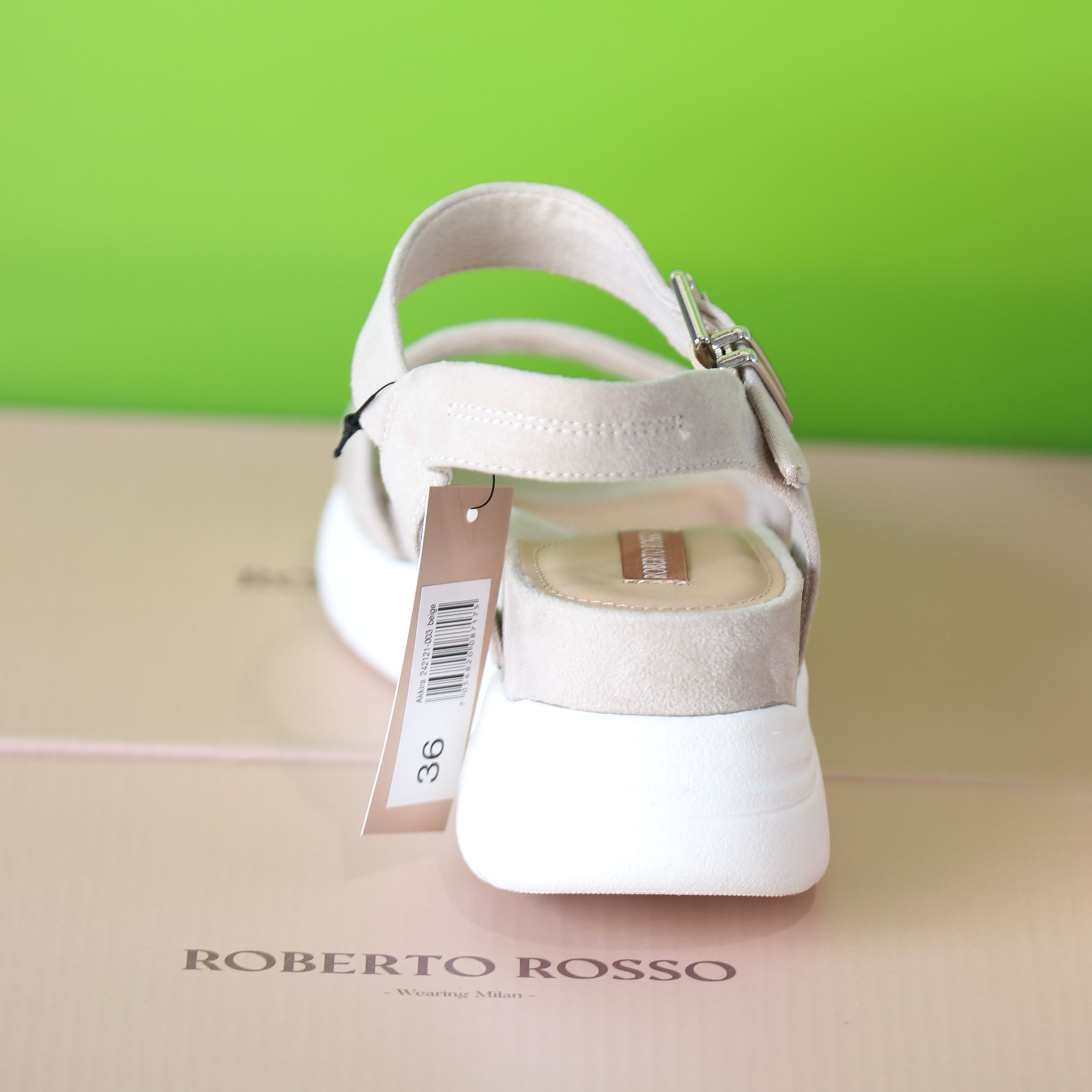 roberto rosso – akkira green sandal grønn sommer dame3