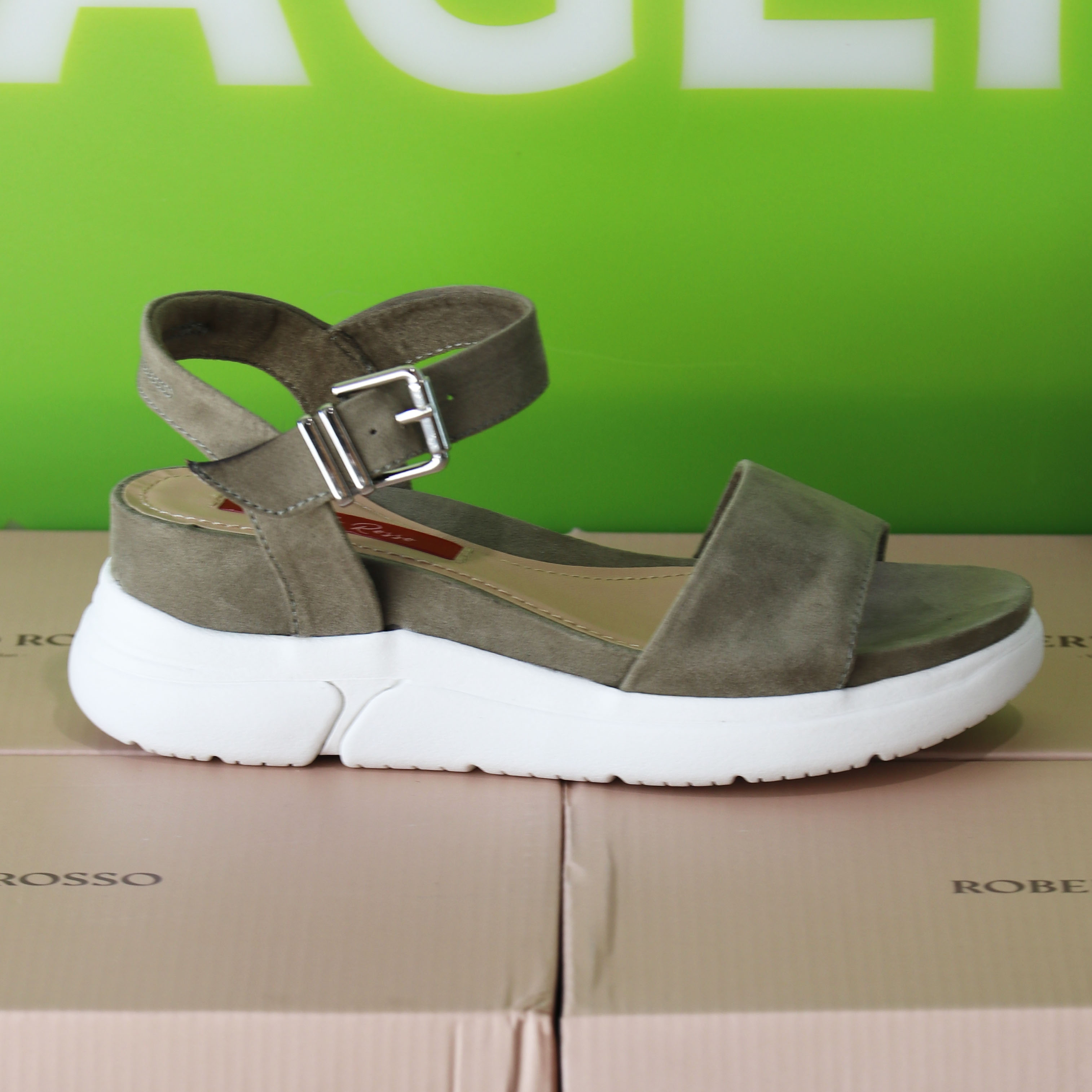 roberto rosso – akkira green sandal grønn sommer dame6