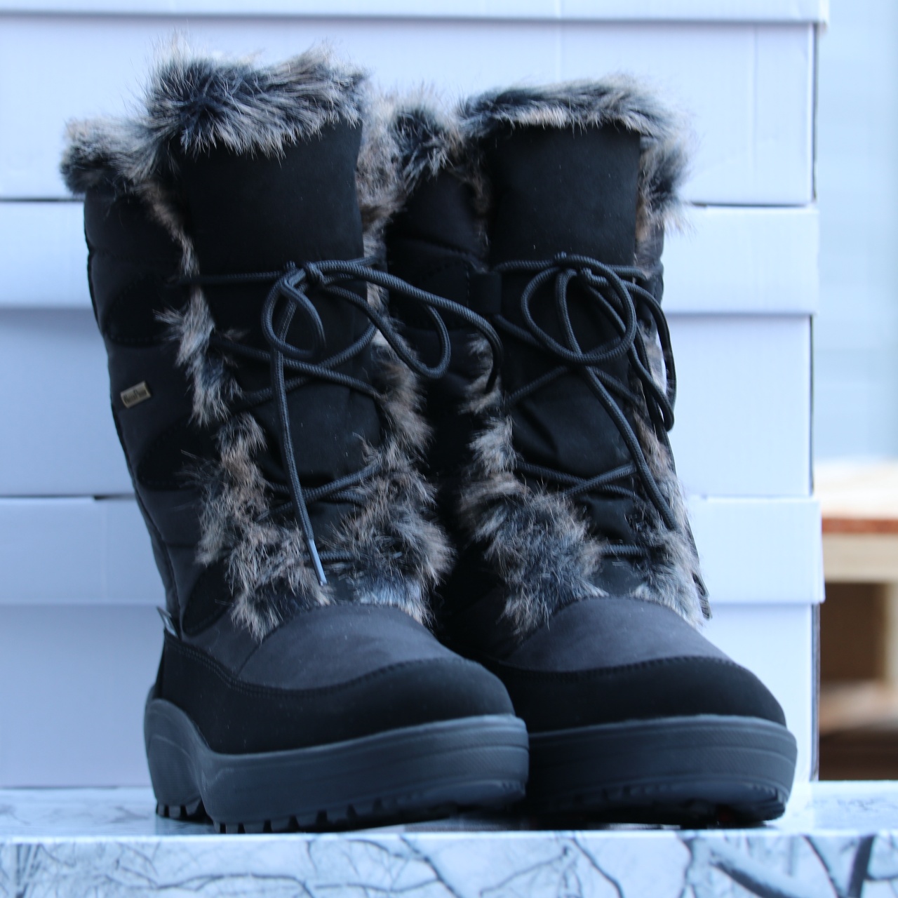 antarctica icewalkers piggsko sort dame boots vintersko5