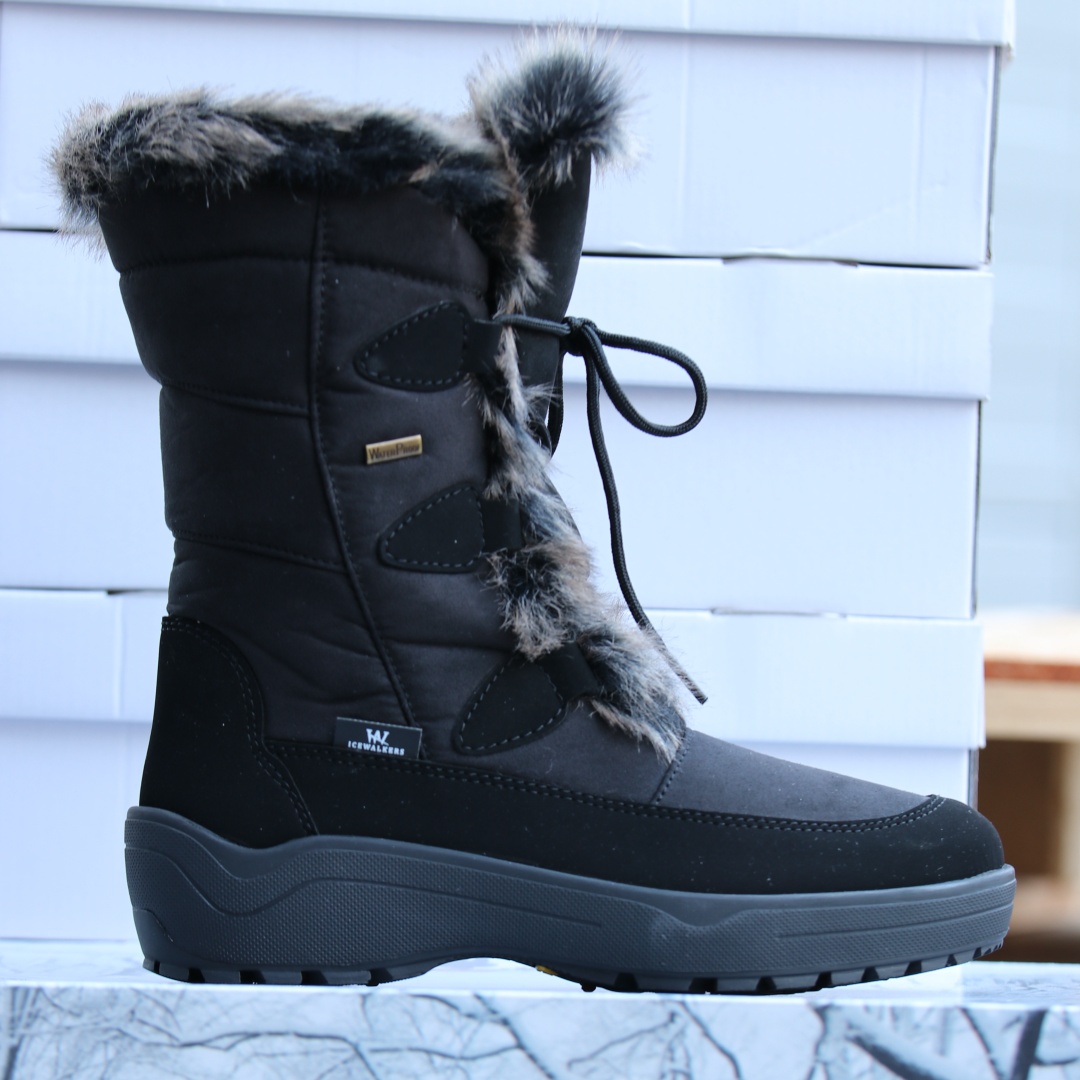 antarctica icewalkers piggsko sort dame boots vintersko6
