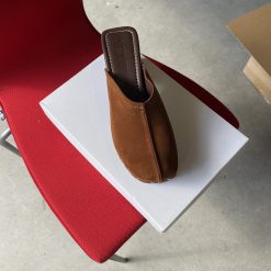 roberto rosso clogs suede brown1