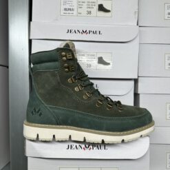 jean paul col agnel leather green