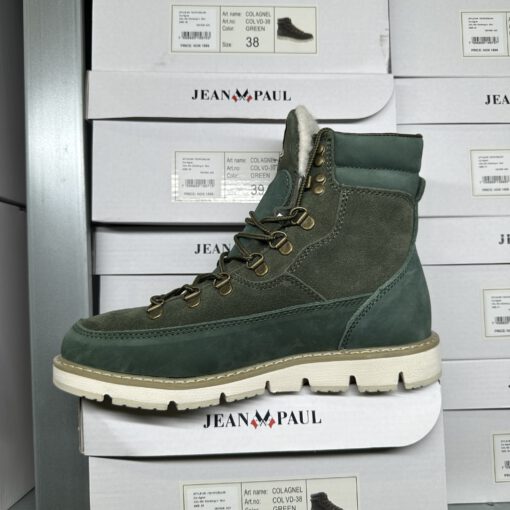 jean paul col agnel leather green