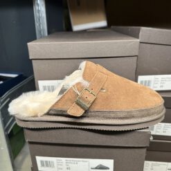gregers mantel sheepskin slipper tan