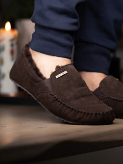 jean paul moccasin dark brown