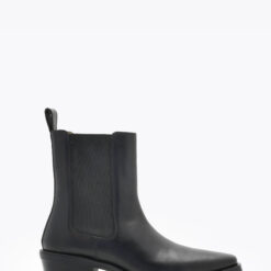 roberto rosso mira leather boot black