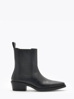 roberto rosso mira leather boot black