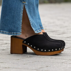 roberto rosso clogs suede black