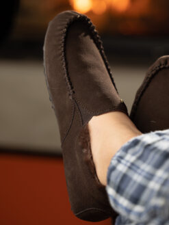 jean paul moccasin dark brown