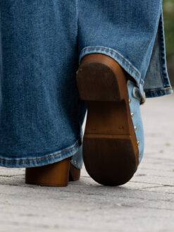 roberto rosso clogs suede leather lt blue