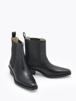 roberto rosso mira leather boot black