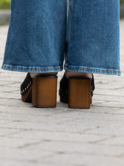 roberto rosso clogs suede black