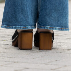 roberto rosso clogs suede black