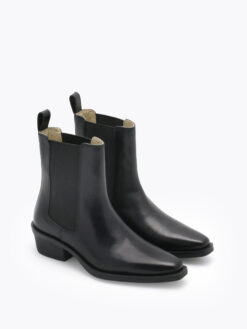 roberto rosso mira leather boot black
