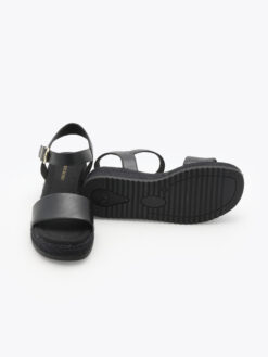 roberto rosso lili wedge black black