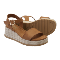 roberto rosso lili wedge cognac