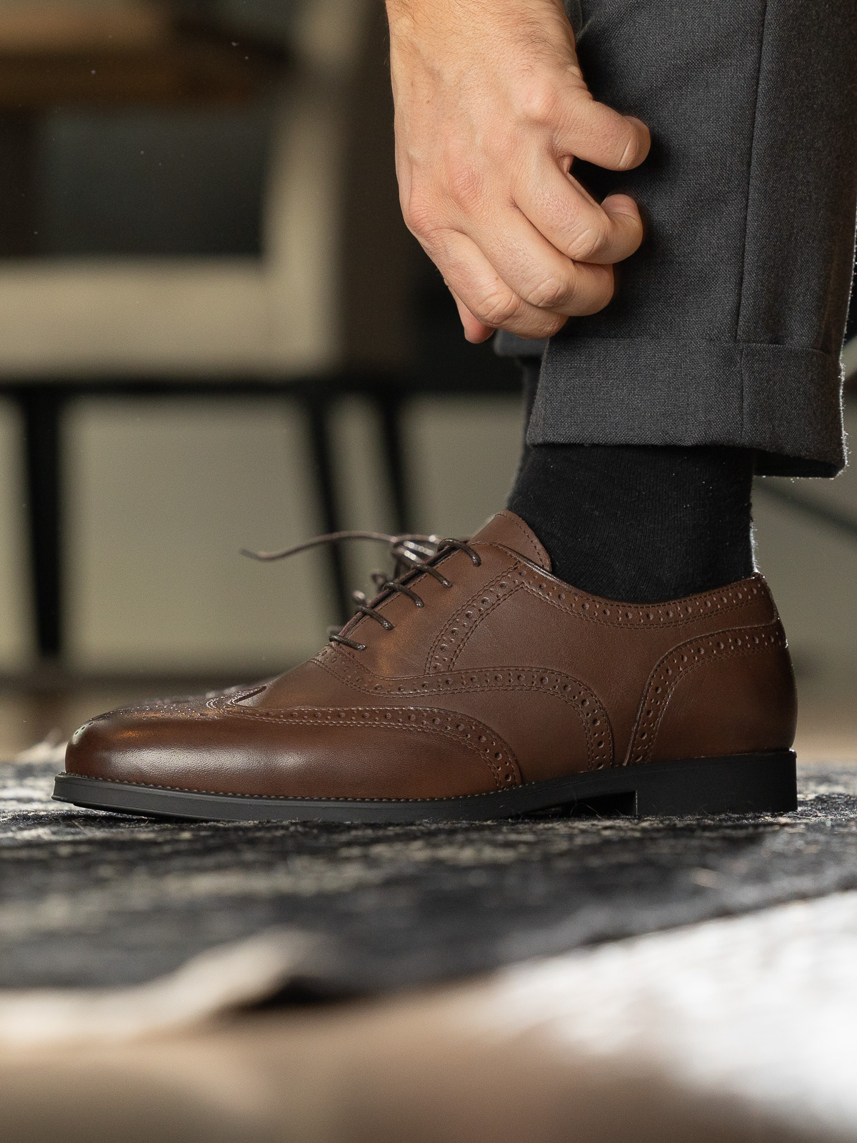 gregers oxford brogue brown