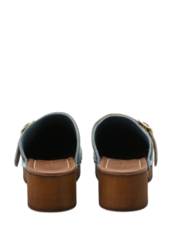 roberto rosso clogs suede leather lt blue