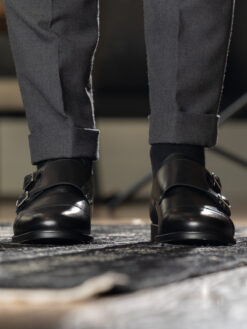 gregers monkstrap black