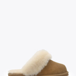 roberto rosso sheepskin slipper cognac