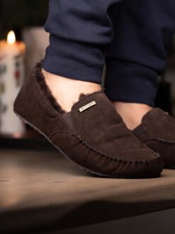 jean paul moccasin dark brown