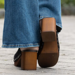 roberto rosso clogs suede black