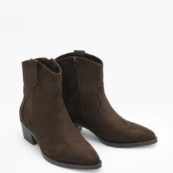 roberto rosso western boot low dark brown