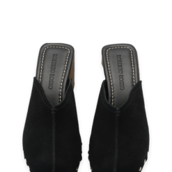 roberto rosso clogs suede black