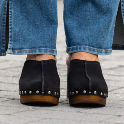 roberto rosso clogs suede black
