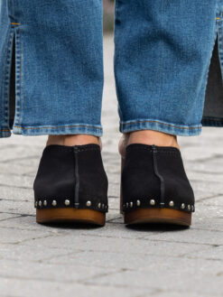 roberto rosso clogs suede black