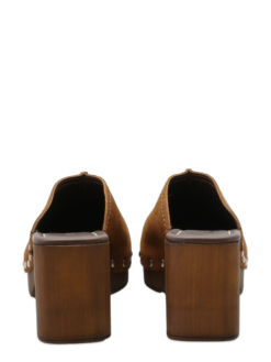 roberto rosso clogs suede brown