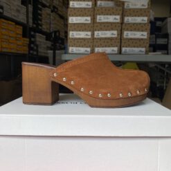 roberto rosso clogs suede brown