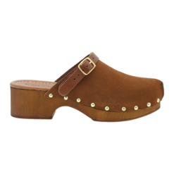 roberto rosso clogs suede brown