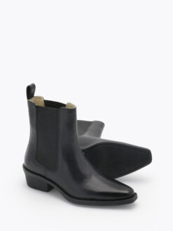 roberto rosso mira leather boot black