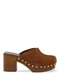 roberto rosso clogs suede brown