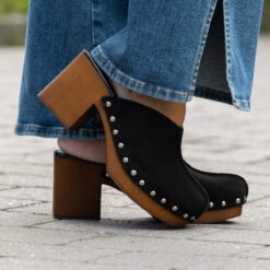 roberto rosso clogs suede black