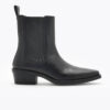 roberto rosso mira leather boot black
