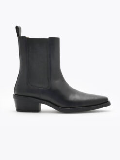 roberto rosso mira leather boot black