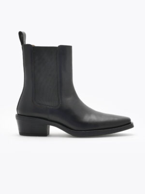 roberto rosso mira leather boot black