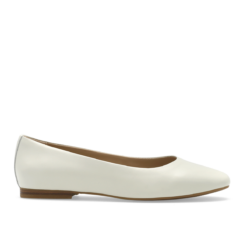 roberto rosso trieste ballerina leather cream