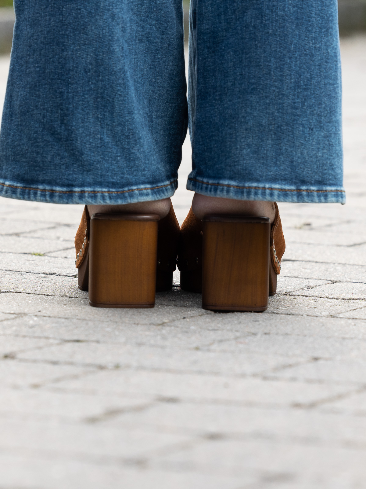 roberto rosso clogs suede leather brown